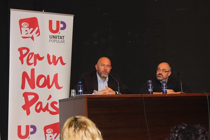 Sixto recorda que EUPV-Unitat Popular “no rebaixa el programa d’esquerres a canvi de vots”