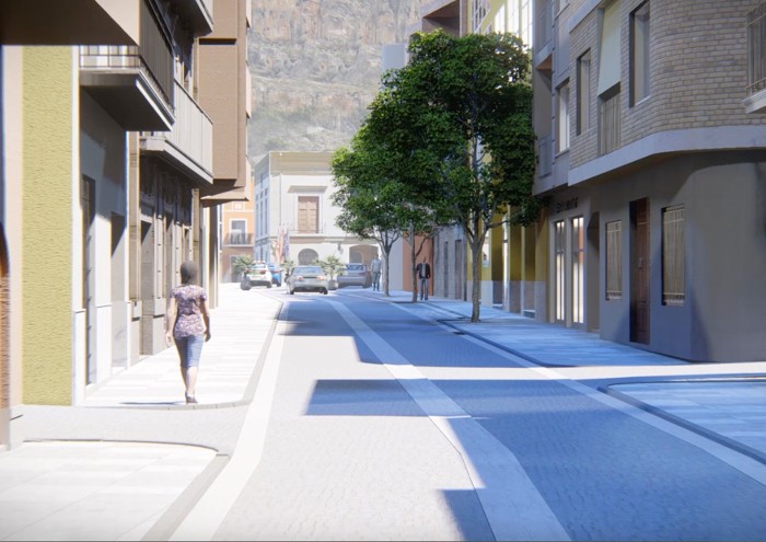 Cullera inicia la remodelació del carrer del Riu amb una inversió de 600.000 euros